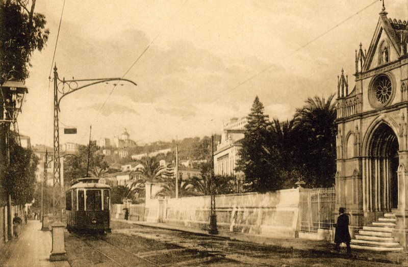 Sanremo, Corso Cavallotti (s / b fotoğraf) by Italian Photographer