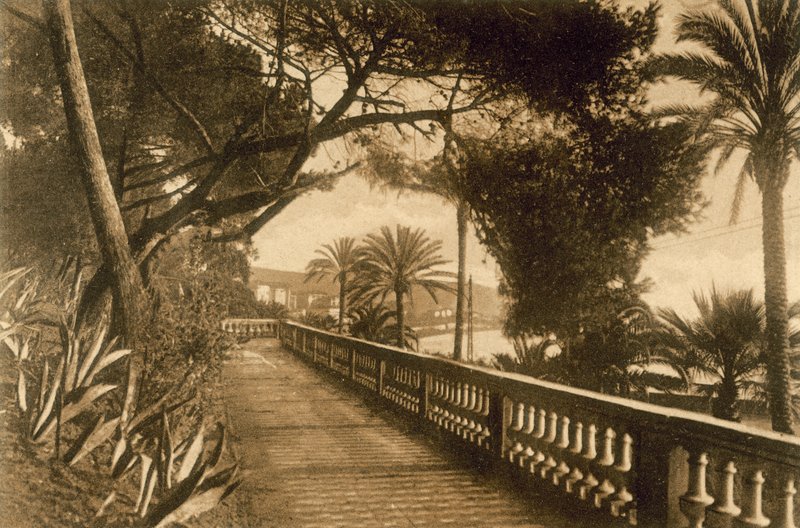 San Remo, Giardini (s/b fotoğraf) by Italian Photographer