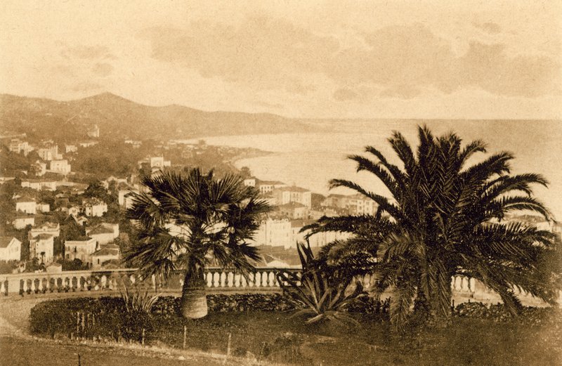 Sanremo, Giardini Regina Elena (s / b fotoğraf) by Italian Photographer