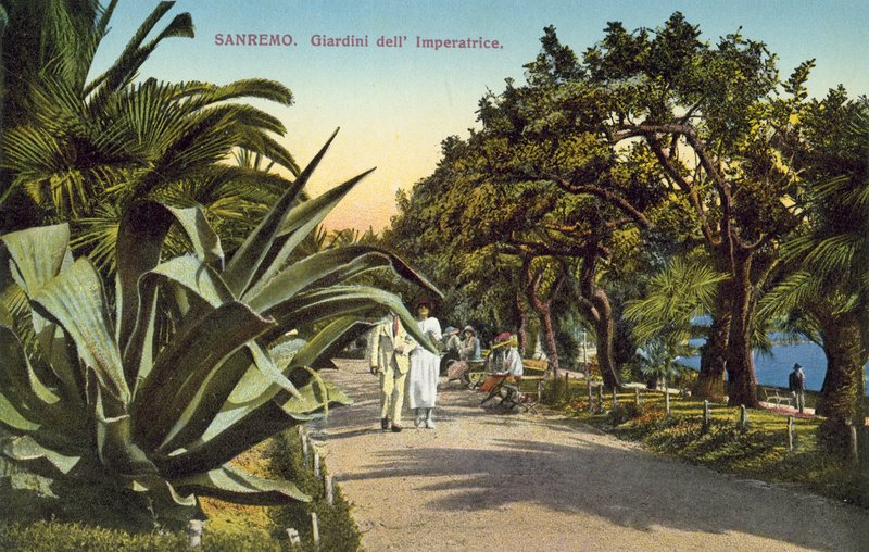 San Remo, İtalya, Giardini Del Imperatrice by Italian Photographer
