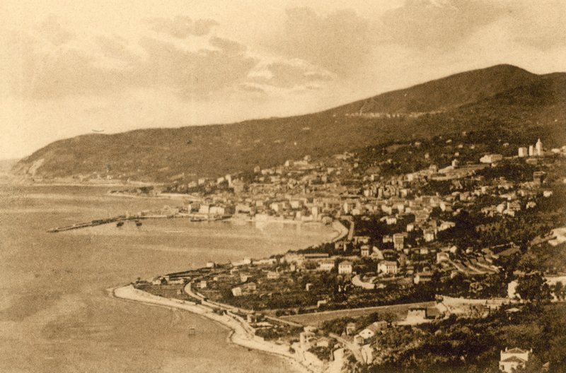San Remo, Poggio'dan Panorama (s / b fotoğraf) by Italian Photographer