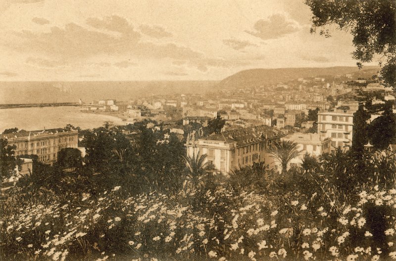 San Remo, doğudan Panorama (s / b fotoğraf) by Italian Photographer