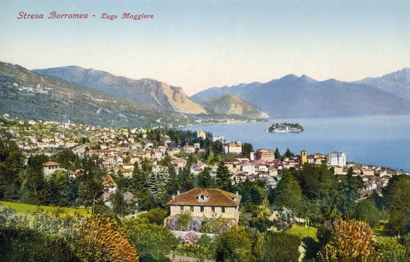 Streso Borromeo, Maggiore Gölü (renkli fotoğraf) by Italian Photographer