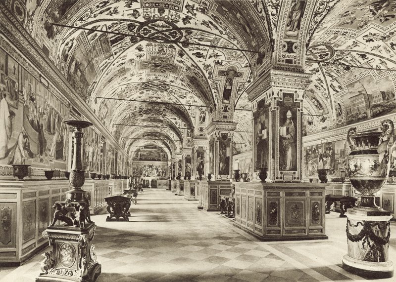 Vatikan Kütüphanesi, Ist Hall by Italian Photographer