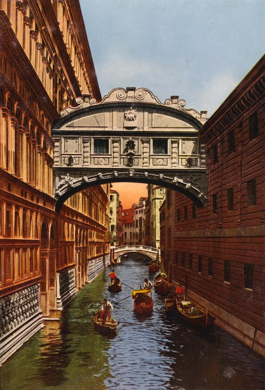Venezia / Venedik: Ahlar Köprüsü (renkli fotoğraf) by Italian Photographer