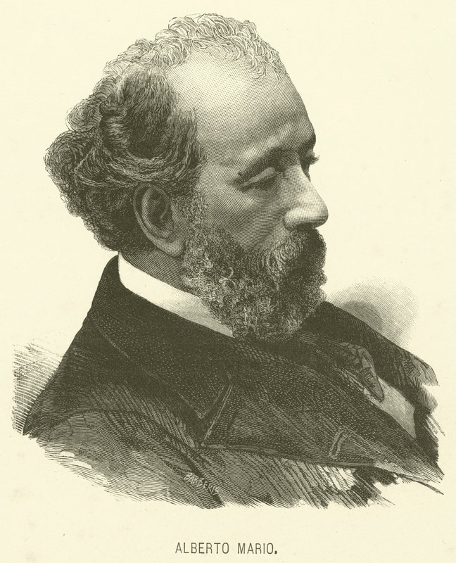 Alberto Mario (gravür) by Italian School