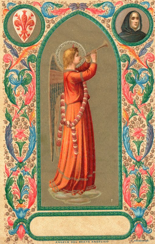 Beato Angelico (renkli taş baskı) by Italian School