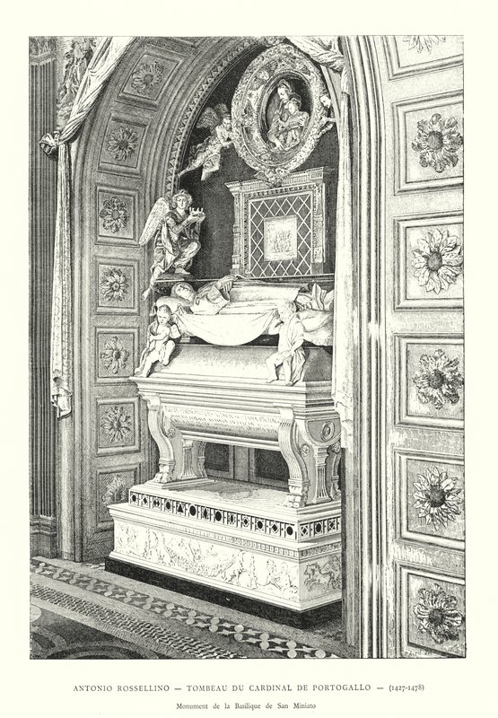 Antonio Rossellino, Portekiz Kardinalinin Mezarı by Italian School