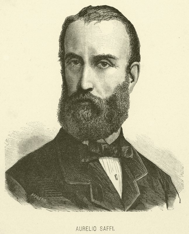 Aurelio Saffi (gravür) by Italian School