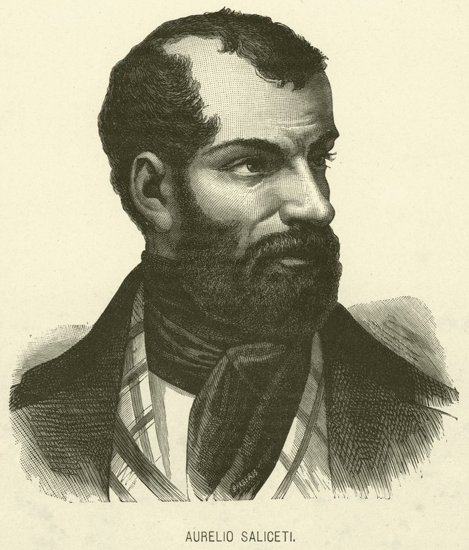 Aurelio Saliceti (gravür) by Italian School