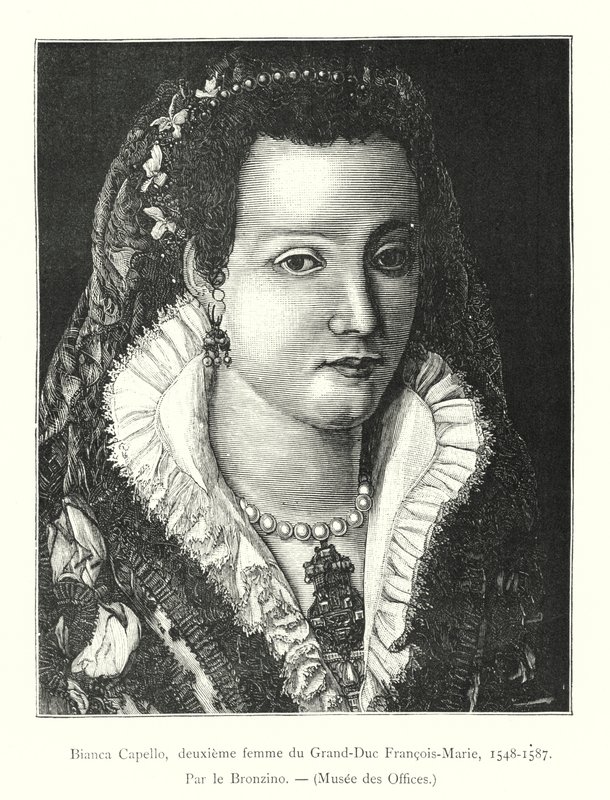 Bianca Capello, Grandük Francois-Marie'nin ikinci karısı by Italian School