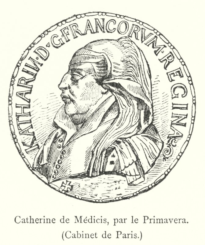 Catherine de Medici, Primavera tarafından, Kabine de Paris (gravür) by Italian School