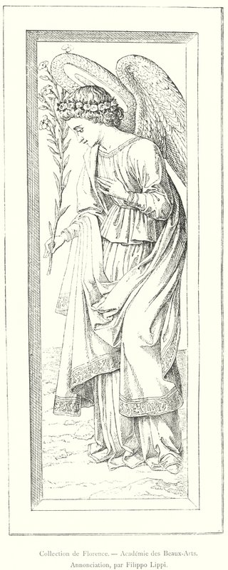 Floransa Koleksiyonu, Güzel Sanatlar Akademisi, Müjde, Filippo Lippi (gravür) by Italian School