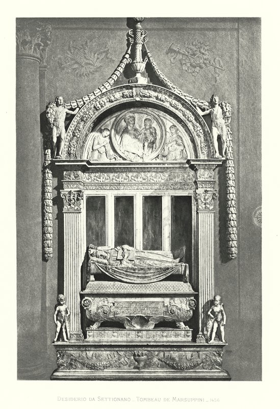 Settignano'dan Arzu, Tombeau de Marsuppini by Italian School