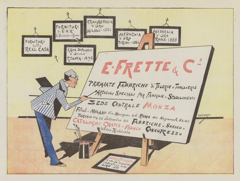 E Frette & C (renkli taş) by Italian School