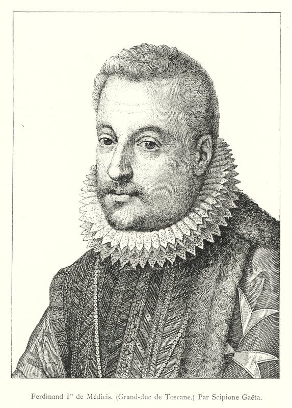 Ferdinand Ier de Medici, Grand-Duc de Toscane, Par Scipio Gaeta (gravür) by Italian School