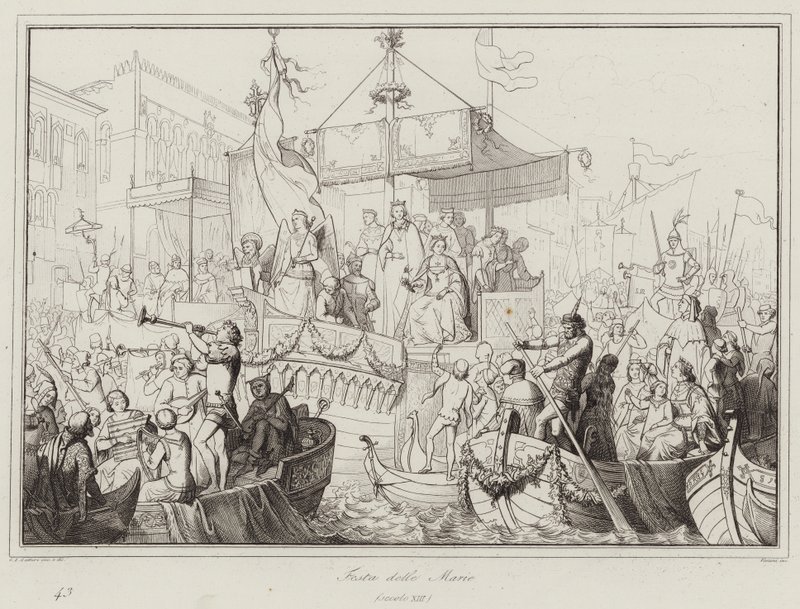 Festa delle Marie, 13. yüzyıl (gravür) by Italian School