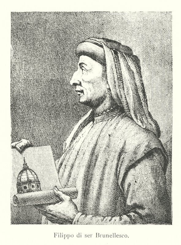 Filippo di ser Brunellesco (gravür) by Italian School