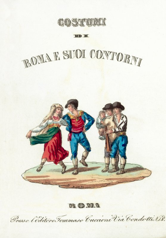 Ön yüz (renkli gravür) by Italian School