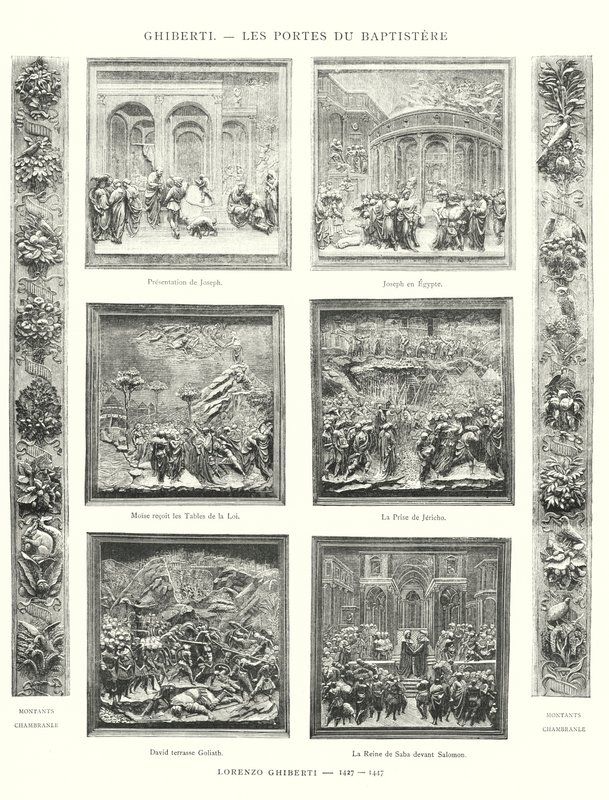 Ghiberti, Les Portes du Baptistere, Lorenzo Ghiberti by Italian School