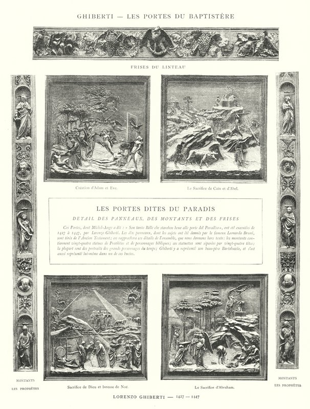 Ghiberti, Les Portes du Baptistere, Lorenzo Ghiberti by Italian School
