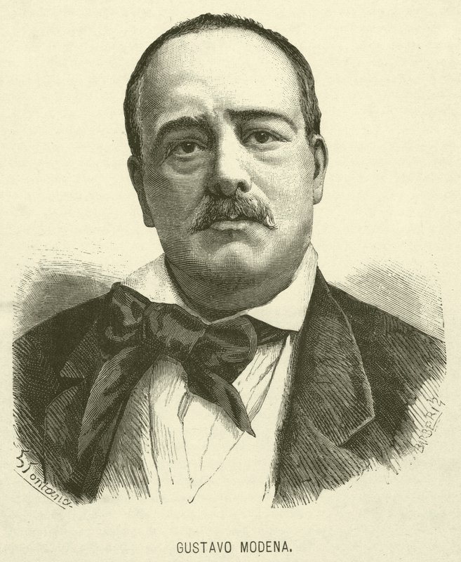 Gustavo Modena (gravür) by Italian School