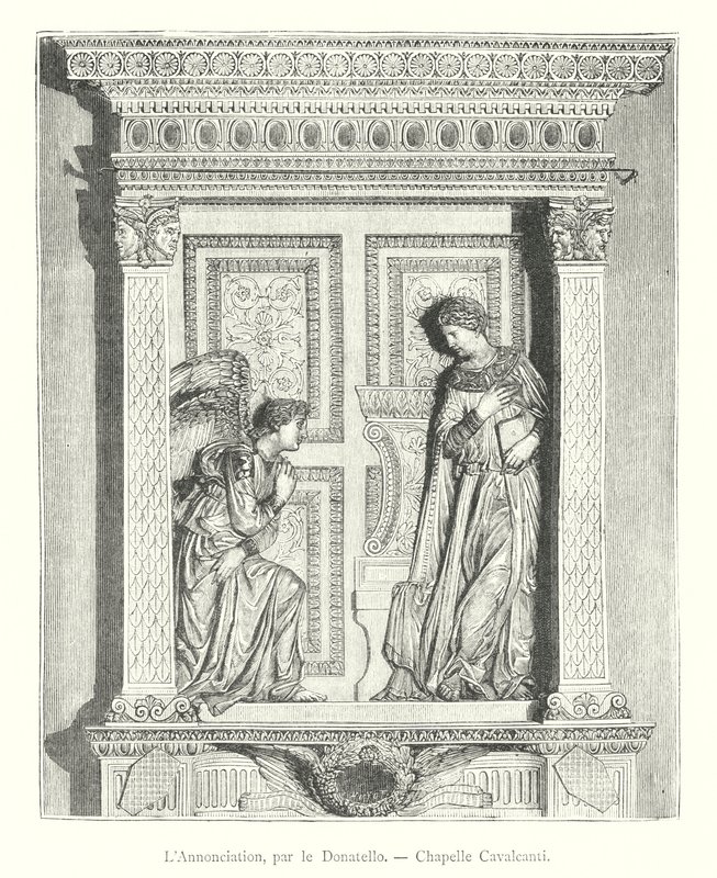 Müjde, Donatello, Cavalcanti Şapeli (gravür) by Italian School