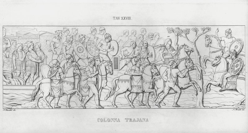 La Colonna Trajana, Trajan Sütunu (gravür) by Italian School