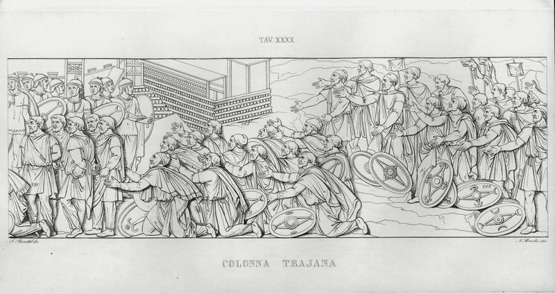 La Colonna Trajana, Trajan Sütunu (gravür) by Italian School