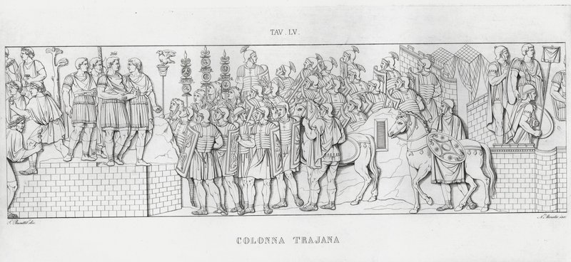 La Colonna Trajana, Trajan Sütunu (gravür) by Italian School