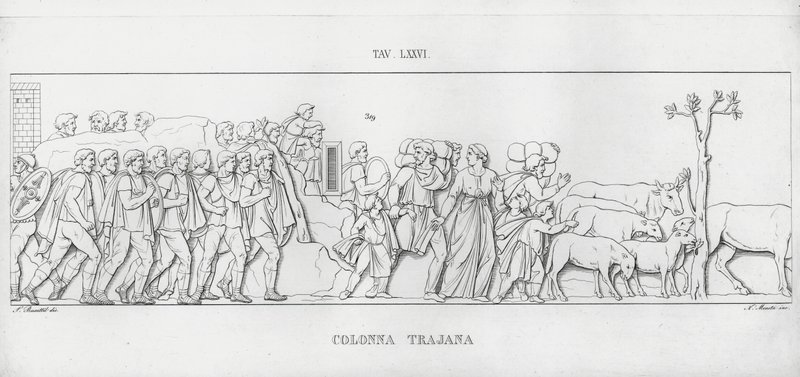 La Colonna Trajana, Trajan Sütunu (gravür) by Italian School