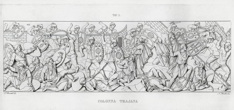 La Colonna Trajana, Trajan Sütunu (gravür) by Italian School