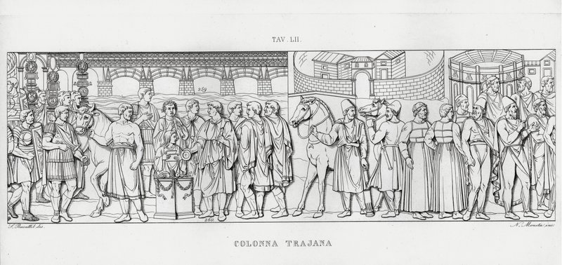 La Colonna Trajana, Trajan Sütunu (gravür) by Italian School
