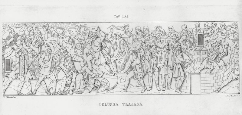 La Colonna Trajana, Trajan Sütunu (gravür) by Italian School