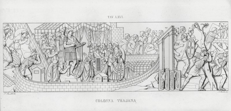 La Colonna Trajana, Trajan Sütunu (gravür) by Italian School