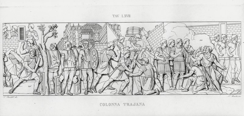 La Colonna Trajana, Trajan Sütunu (gravür) by Italian School