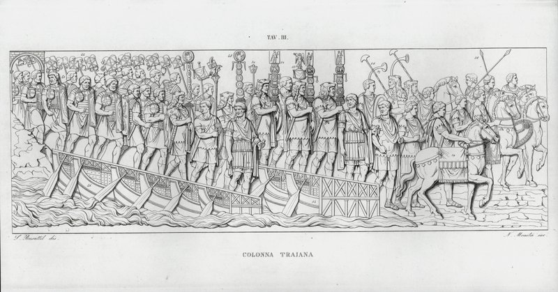 La Colonna Trajana, Trajan Sütunu (gravür) by Italian School