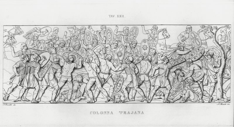 La Colonna Trajana, Trajan Sütunu (gravür) by Italian School