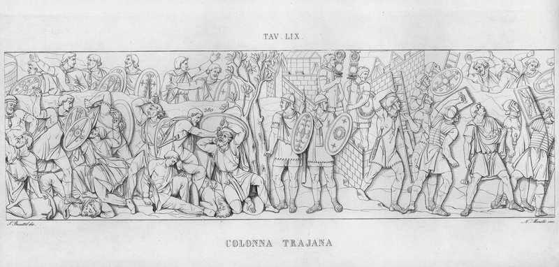 La Colonna Trajana, Trajan Sütunu (gravür) by Italian School