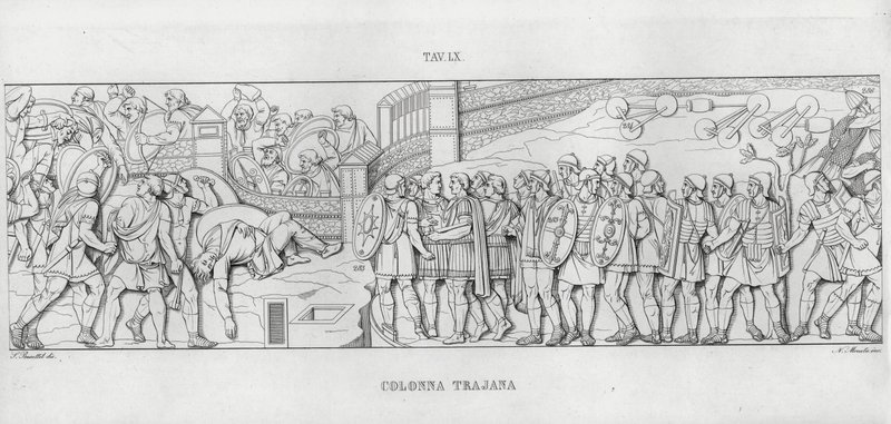 La Colonna Trajana, Trajan Sütunu (gravür) by Italian School