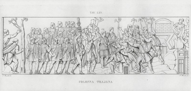 La Colonna Trajana, Trajan Sütunu (gravür) by Italian School