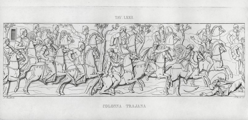 La Colonna Trajana, Trajan Sütunu (gravür) by Italian School
