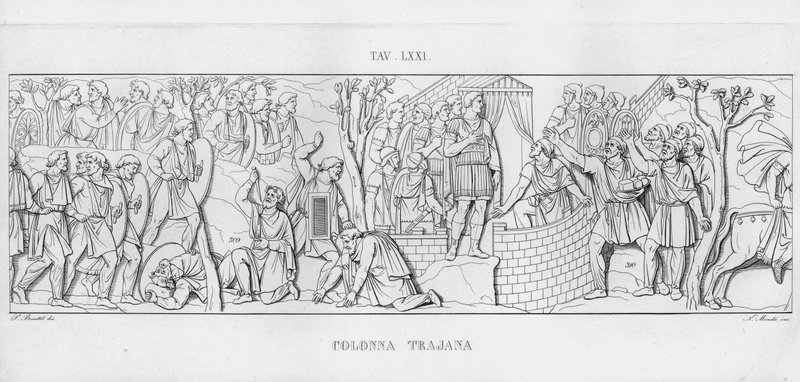 La Colonna Trajana, Trajan Sütunu (gravür) by Italian School