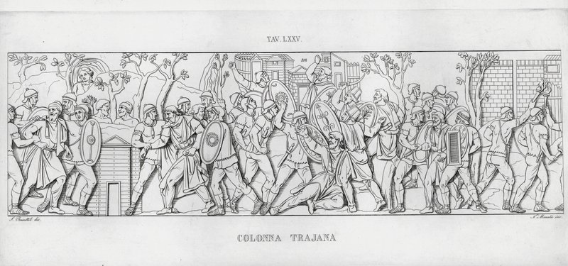 La Colonna Trajana, Trajan Sütunu (gravür) by Italian School