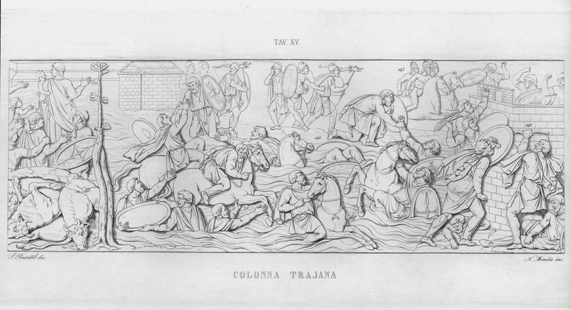 La Colonna Trajana, Trajan Sütunu (gravür) by Italian School