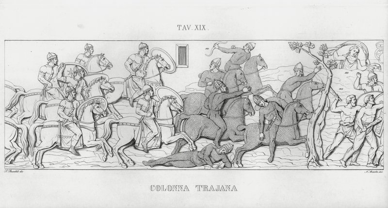 La Colonna Trajana, Trajan Sütunu (gravür) by Italian School