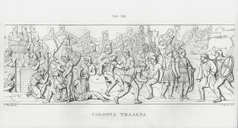 La Colonna Trajana, Trajan Sütunu (gravür) by Italian School