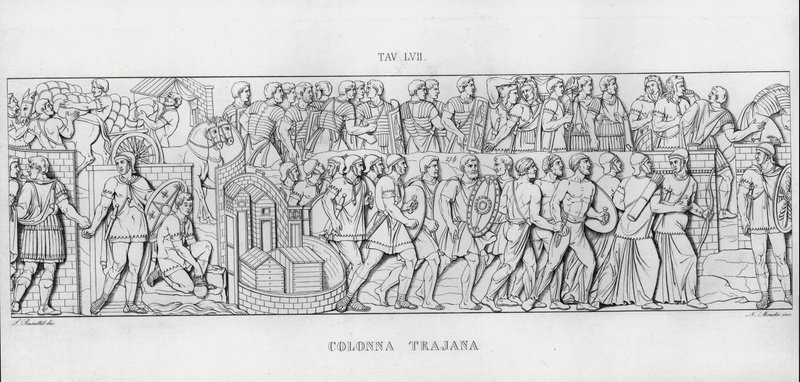 La Colonna Trajana, Trajan Sütunu (gravür) by Italian School