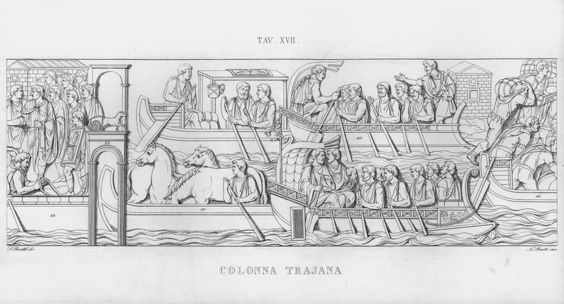 La Colonna Trajana, Trajan Sütunu (gravür) by Italian School