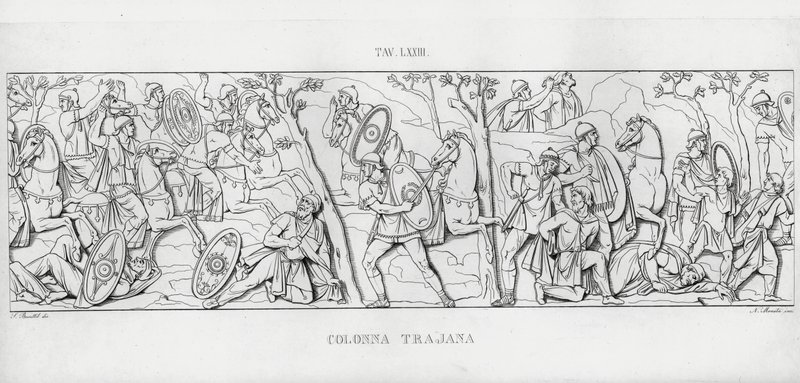 La Colonna Trajana, Trajan Sütunu (gravür) by Italian School